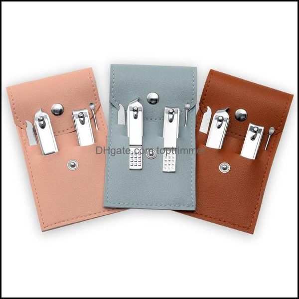 

manicure tools art salon health & beautynail scissor set folding nail clippers advertising small gifts logo customization with pu bag drop d