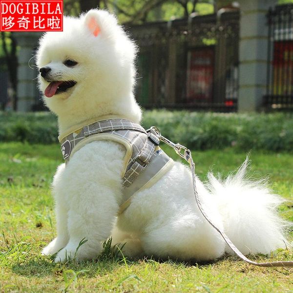 

dog collars & leashes pet chest strap reflective ventilation supplies vest type cat traction rope