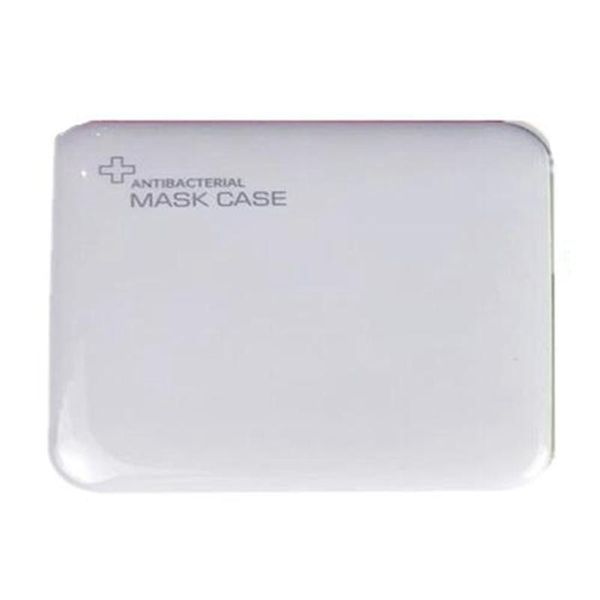 

storage bags portable face masks organizer dustproof and moisture-proof cover holder mask seal box (white)