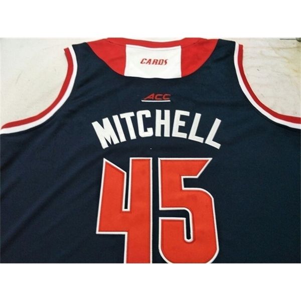 

vintage 21ss actual p louisville cardinal #45 donovan cardinal college jersey color blue size s-4xl or custom any name or number jersey, Black