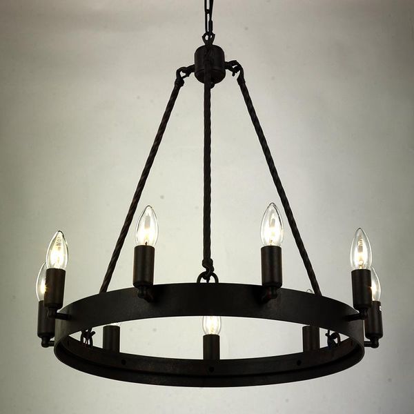 

black vintage iron chandelier lighting lustre wrought loft chandeliers for living room bedroom kitchen indoor led nordic retro