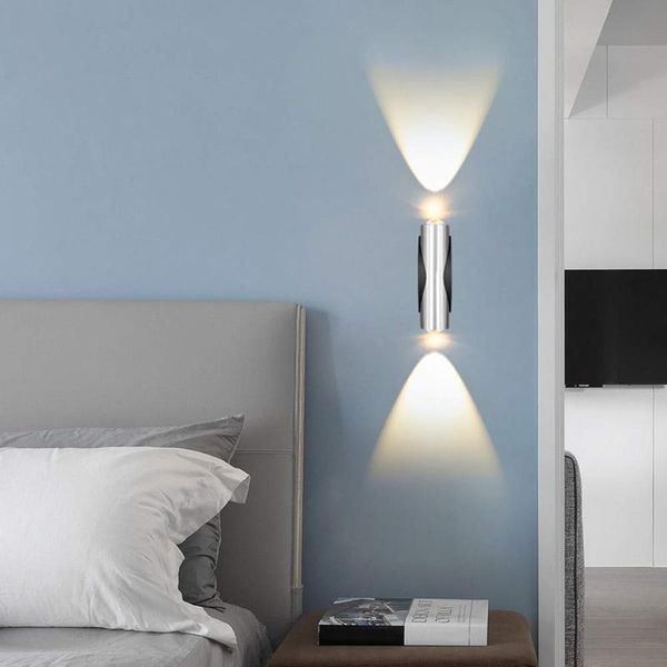 

wall lamp indoor led material aluminum sconce bedroom decorate light ac110v/220v