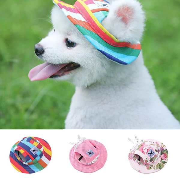 

dog apparel 2021 mesh breathable sun hat cat princess pet supplies