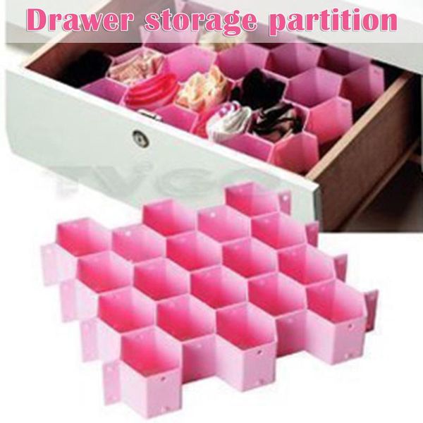 

set adjustable drawer organizer honeycombs separator diy divider for underwear socks rt88 clothing & wardrobe storage