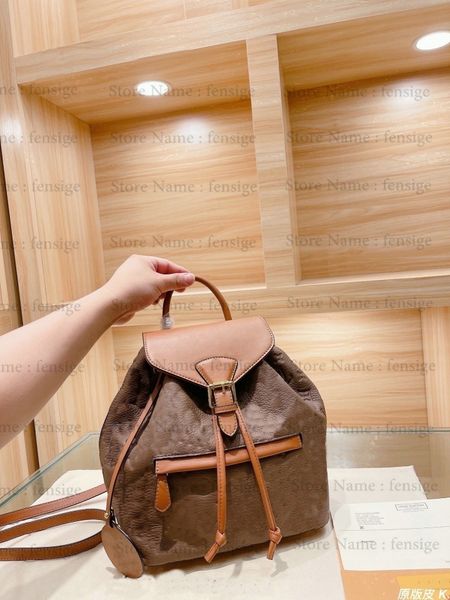 

lvvl bag handbags montsouris backpacks cowhide leather letter flower backpack embossed mens purses pattern bag m45410 m45205 m45397 udh2