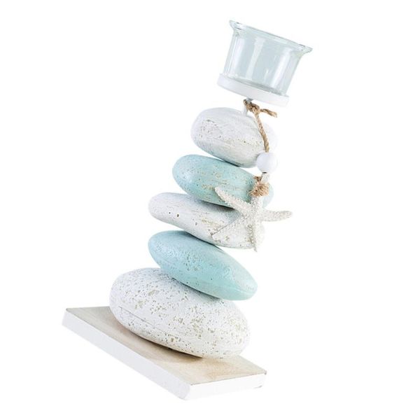 

candle holders 1pc unique deskadornment art candlestick decor (green, white)