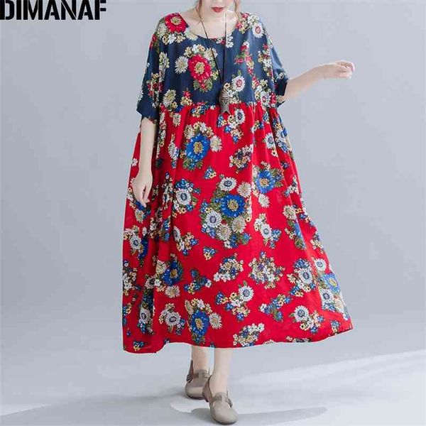 

plus size dress women clothing summer sundress floral print elegant lady vestidos loose maxi oversize 5xl 6xl 210531, Black;gray