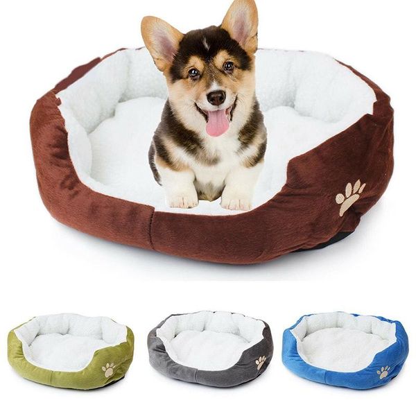 

kennels & pens 2021 soft dog bed plush cat mat beds for large dogs labradors house comfortable cushion pet product accessories