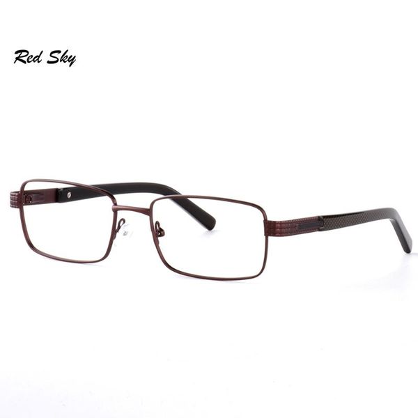 

fashion sunglasses frames optical square glasses frame for men business metal nerd women spectacle prescription myopia presbyopia, Black