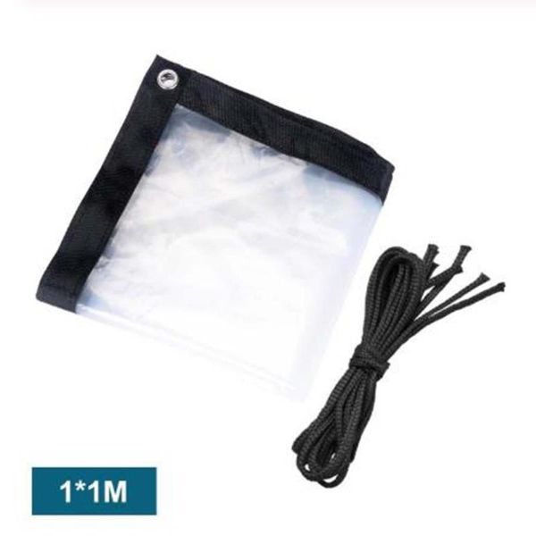 

100*100cm cover film 1pc transparent tarpaulin film frame green house plants