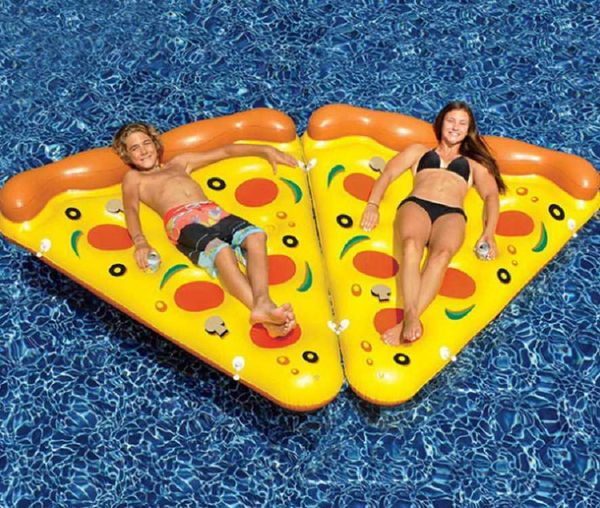

inflatable floats & tubes environmentally friendly pvc pizza floating row bed water entertainment chair recliner