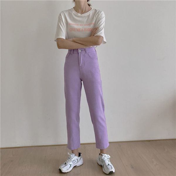 

denim high-waisted harem breeches plus size female pants streetwear pantalon femme 8xtd, Black;white