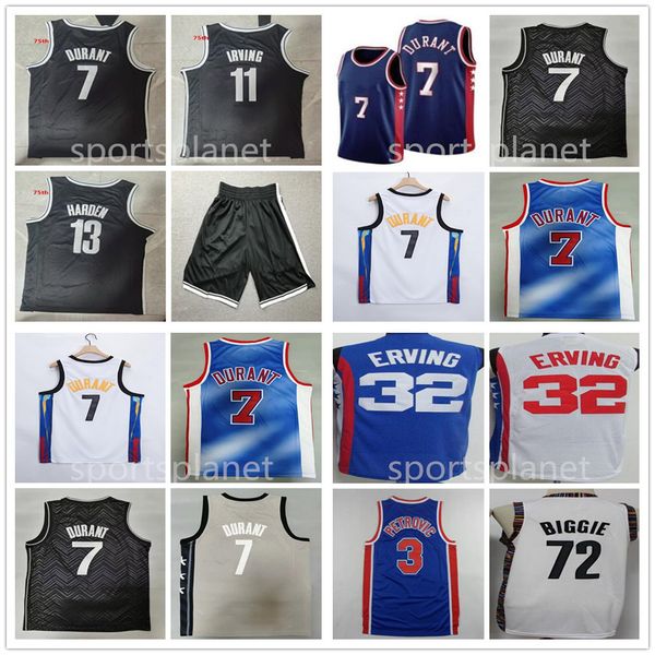 

2021 2022 men 75th city basketball stitched james 13 harden kyrie #11 kevin durant irving jerseys retro black 72 biggie julius 32 erving ale, Black;red