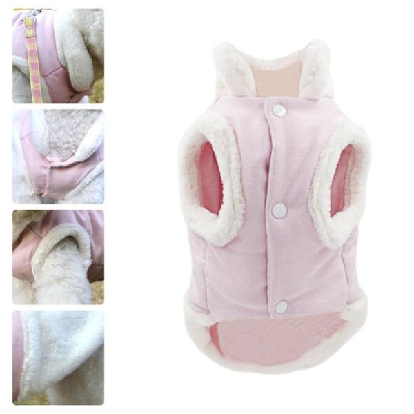 

1pc dog plush harness pet vest harness warm dog chest clothes pet supplies