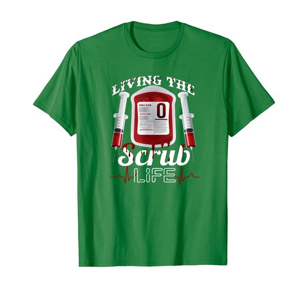 

Funny Living the Scrub Life Phlebotomy Nurse T-shirt, Mainly pictures