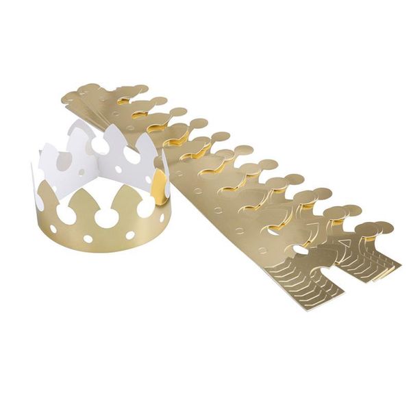 

party hats 12pcs golden crown child cap birthday celebration baby shower hat supplies po props