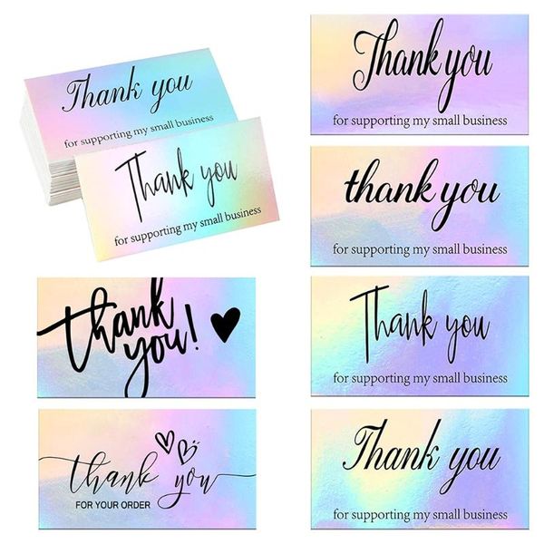 

greeting cards 27re 50pcs thank you for your order business shopping thanks appreciation card small