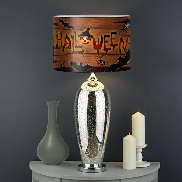 

lamp covers & shades cool pumpkin bat pattern printing lampshade halloween party decortion fashion table shade for home office el abat jour