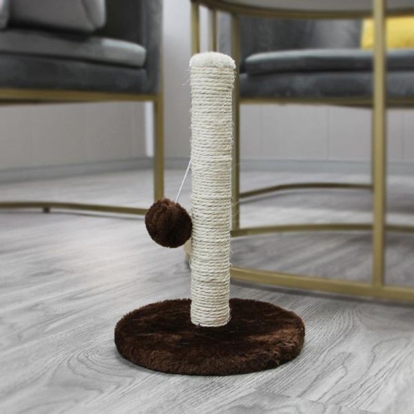 

cat toys climbing frame litter tree pet sisal scratcher board post vertical grinding claw toy with ball