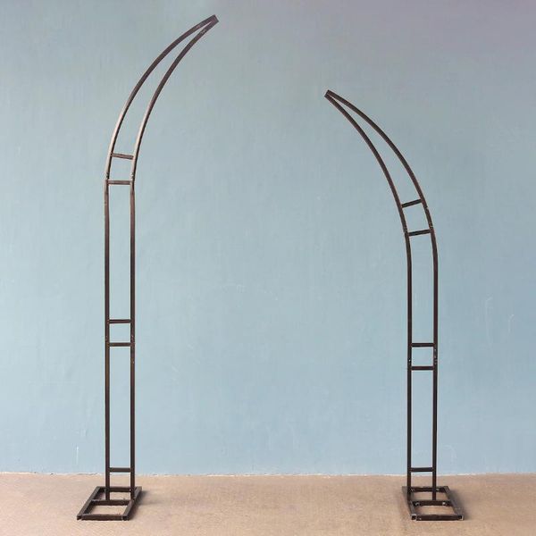 

party decoration wedding metal backdrop arch stage welcome wrought iron flower stand horn door arc home climbing vines