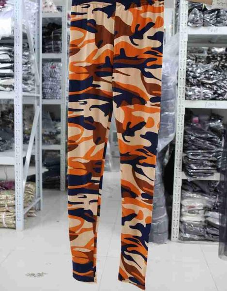 

women's leggings fashion women casual camo fitness jeggings high elastic thin slim womens army camouflage girls pants, Black