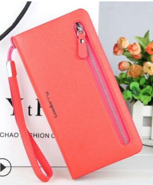 

1 styles/party fashion wallet rits multifunctional women pu long wallets, Red;black