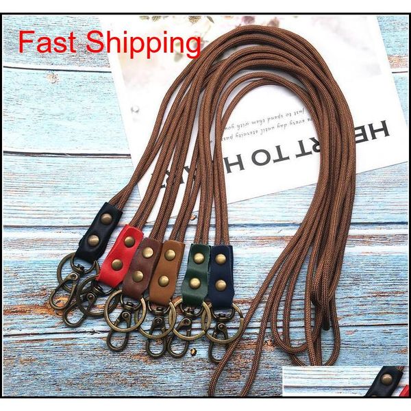 

luxury nylon and leather lanyard mobile phone straps for iphone samsung camera gopro usb flash drives jllbts dh_niceshop