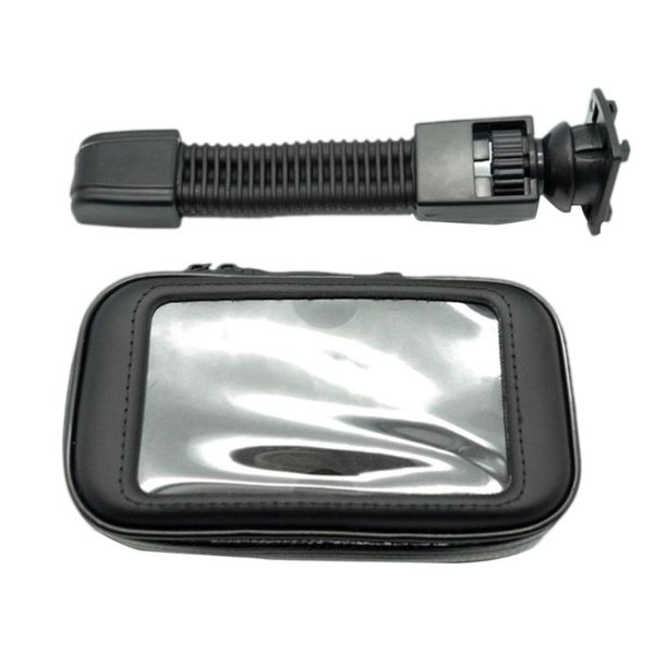 

cell phone mounts & holders motorcycle waterproof bag mobile bracket electric car rearview mirror navigation cycling for 7.21 inch