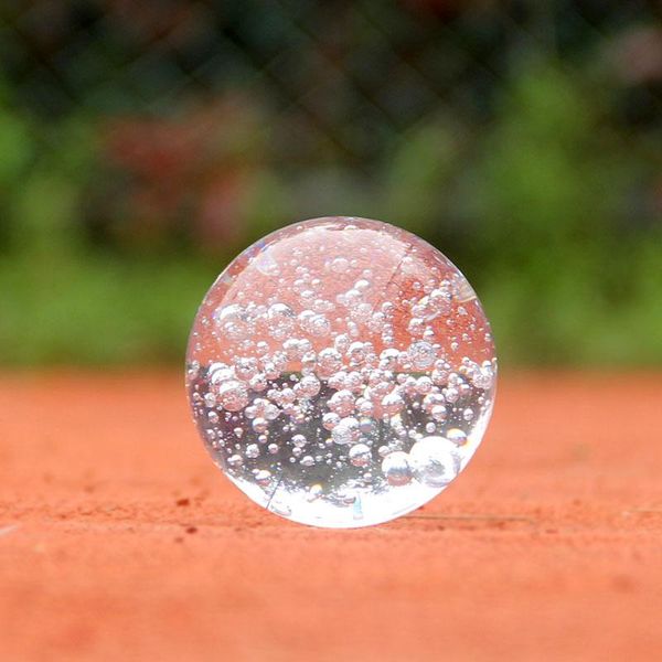 

decorative objects & figurines 50/60mm crystal glass bubble ball quartz marbles home decoration sphere fountain dedicated fengshui round cra
