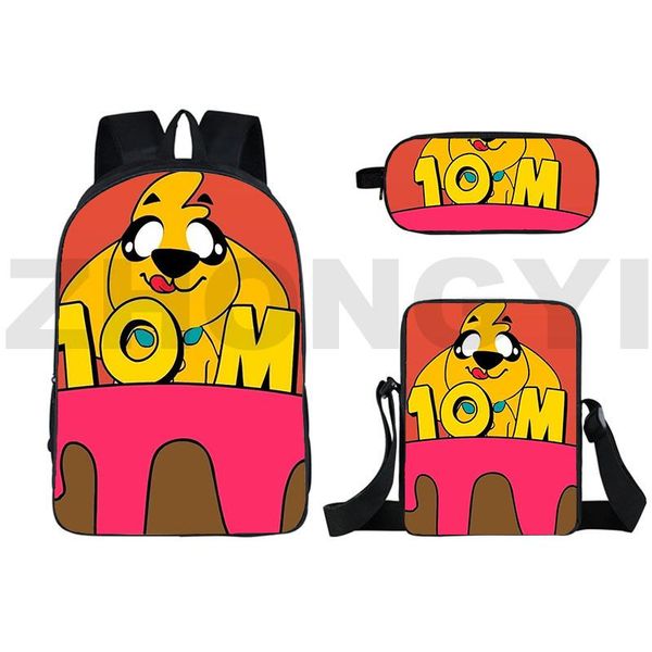 

backpack cartoon large capacity knapsack 3d mikecrack teen girls 16 inch travel bags 3 pce set college canvas men bookbag