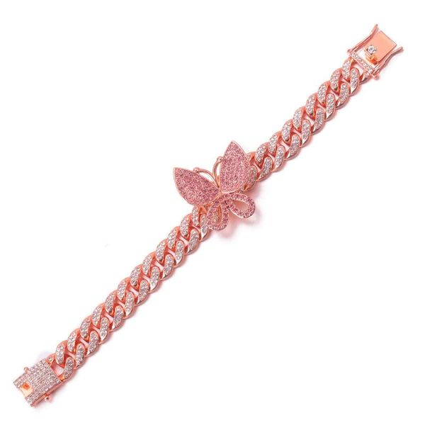 

charm bracelets 2021 korean fashion women jewelry on the goth couple pendants women's summer color butterfly chain, Golden;silver