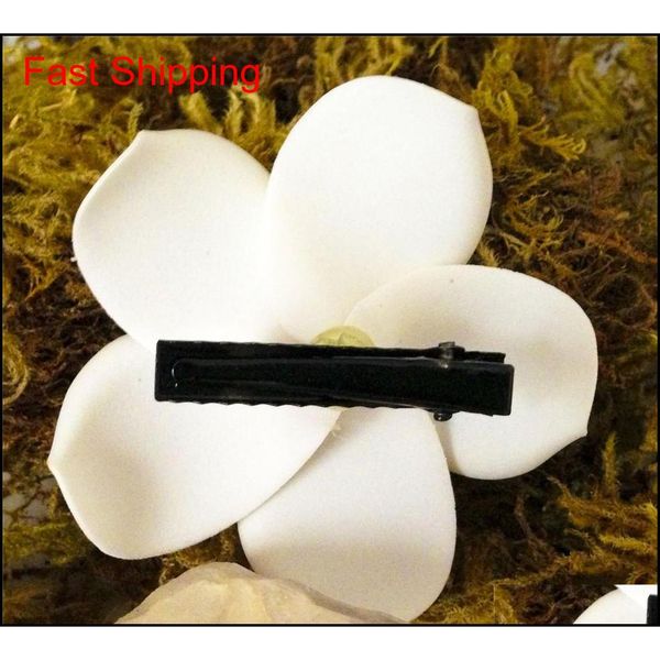 

hair clip -50pc/lot nuolux women's girls hawaiian plumeria foam flower hairpin diy headwear pe frangipani ha qylobp homes2007, Golden;silver