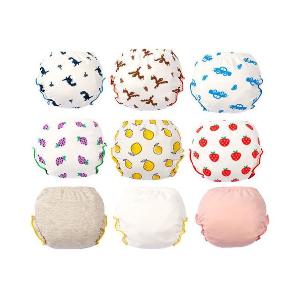 

cloth diapers cotton baby training pants panties waterproof diaper reusable nappy kids wear learning underwear washable