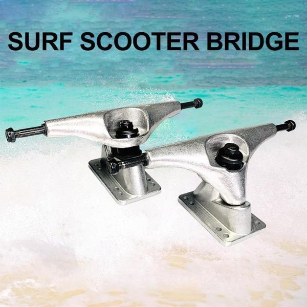 

skateboarding 2pcs surf skateboard truck longboard fish board long steering bridge bracket skate parts accessories1