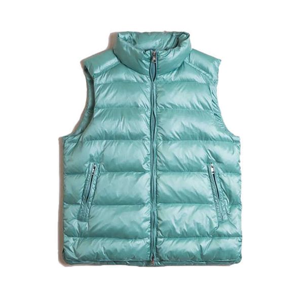 

21ss a&w mens casual solid color classic vest sleeveless zip pocket trim removable hat suitable for outdoor warm wear, Black;white