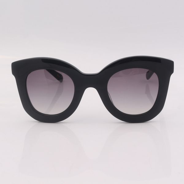 

luxury designer glasses acetate cat eye sunglasses women chunky frame, White;black