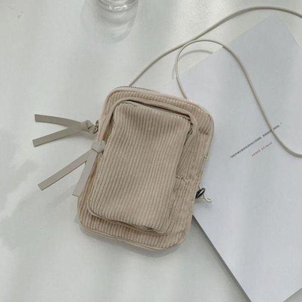 

evening bags fashion solid color corduroy women's shoulder 2021 designer handbag wild messenger for women female casual totes