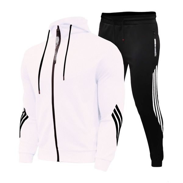 

2021 new men's casual sports hooded jackets sportwear mens tracksuits men/women running suit sets customized 3uga, Gray