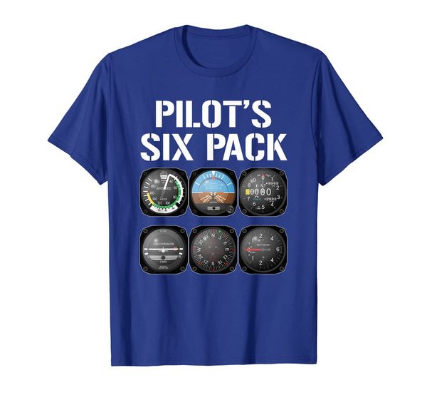 

pilot's six pack t-shirt funny pilot aviation flying gift, White;black