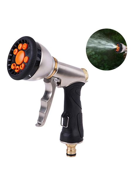

professional spray guns garden hose nozzle heavy duty high pressure metal gun with 9 adjustable patterns for watering lawn pets shower