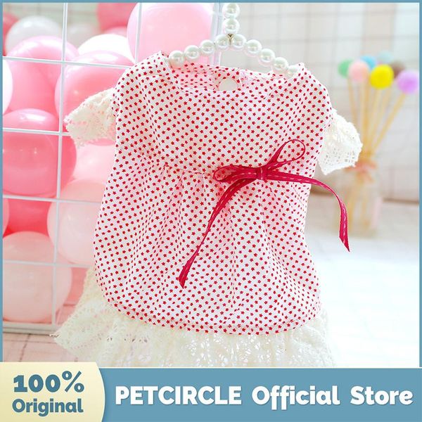 

dog apparel petcircle puppy clothes little star lace dress pet cat fit small spring and summer cute costume cloth skirt