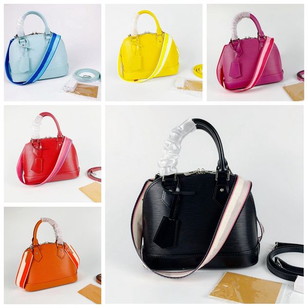

women shell bag fashion genuine leather ladies patchwork water ripples handbag womens boston speedy pillow bags