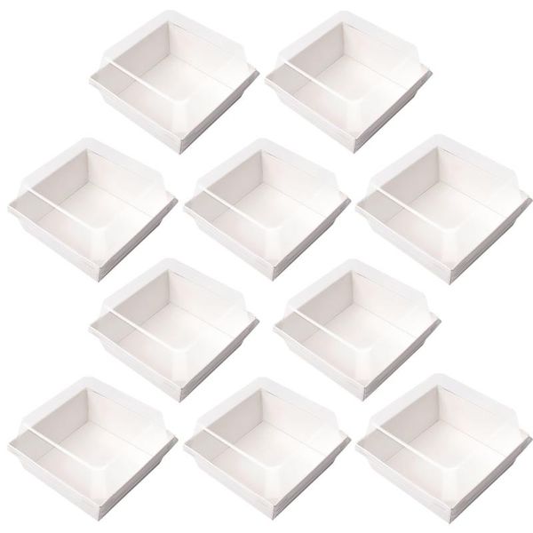 

1 set sandwich packing boxes small cake boxes carrier bread packaging