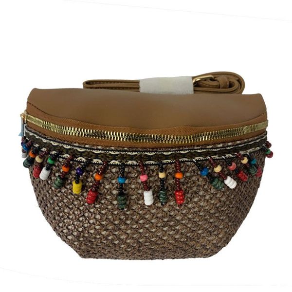 

evening bags straw for women 2021 luxury designer handbag vintage tassel pu solid color messenger shoulder women's hand