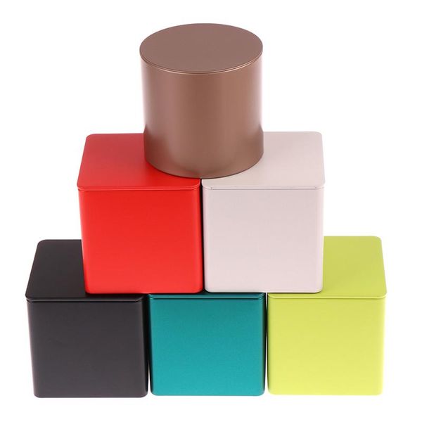 

storage bottles & jars 85mm tin metal box iron pot sealed for tea candy container