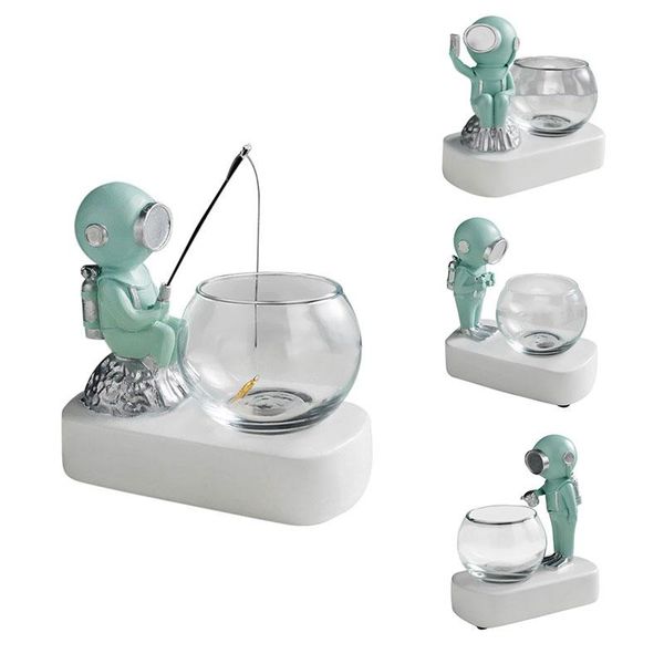 

vases astronaut hydroponic resin decoration plant vase creative nordic style cafe living room