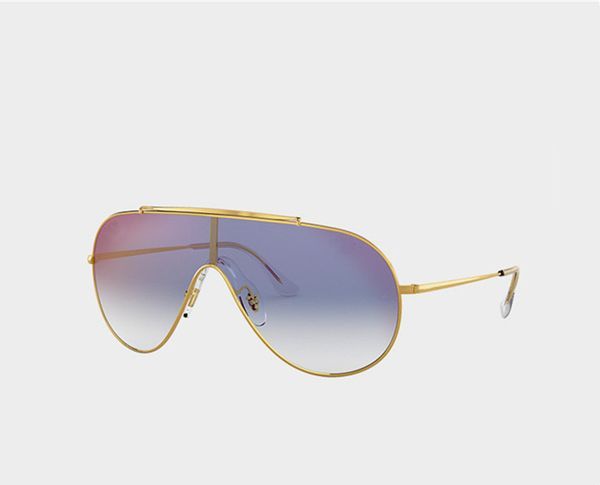 

co-branded models designer sunglasses metal frame monolithic trend gradient lens men and women glasses with box 3597, White;black