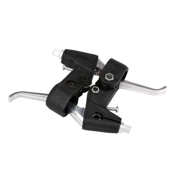 

bike brakes 1pair of alloy brake levers three finger for mountain bikes bicycle accessory handle crank black #3