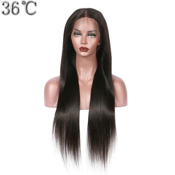 

costume accessories natural hairline 26 inch lace front wig synthetic silky straight swiss lace for black women cosplay wig with baby hair, Silver