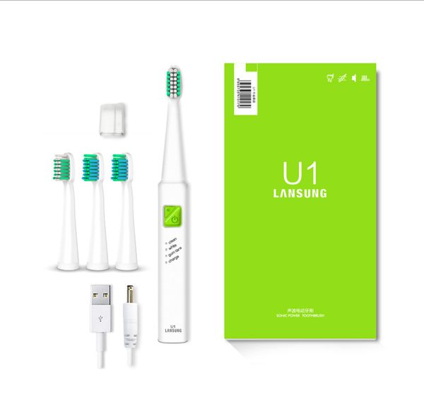 

lansung a39plus upgrade u1 electric toothbrush dc 5v usb rechargeable battery sonic toothbrush ultrasonic electric toothbrush